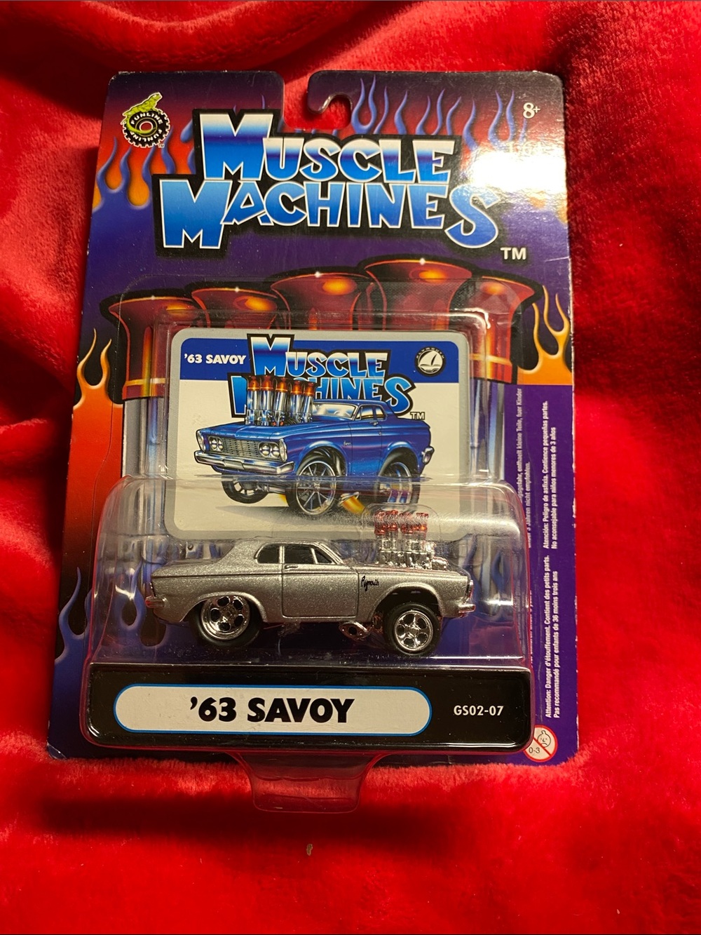 Muscle Machines ‘63 Savoy Silver Kids Toy Car Silver